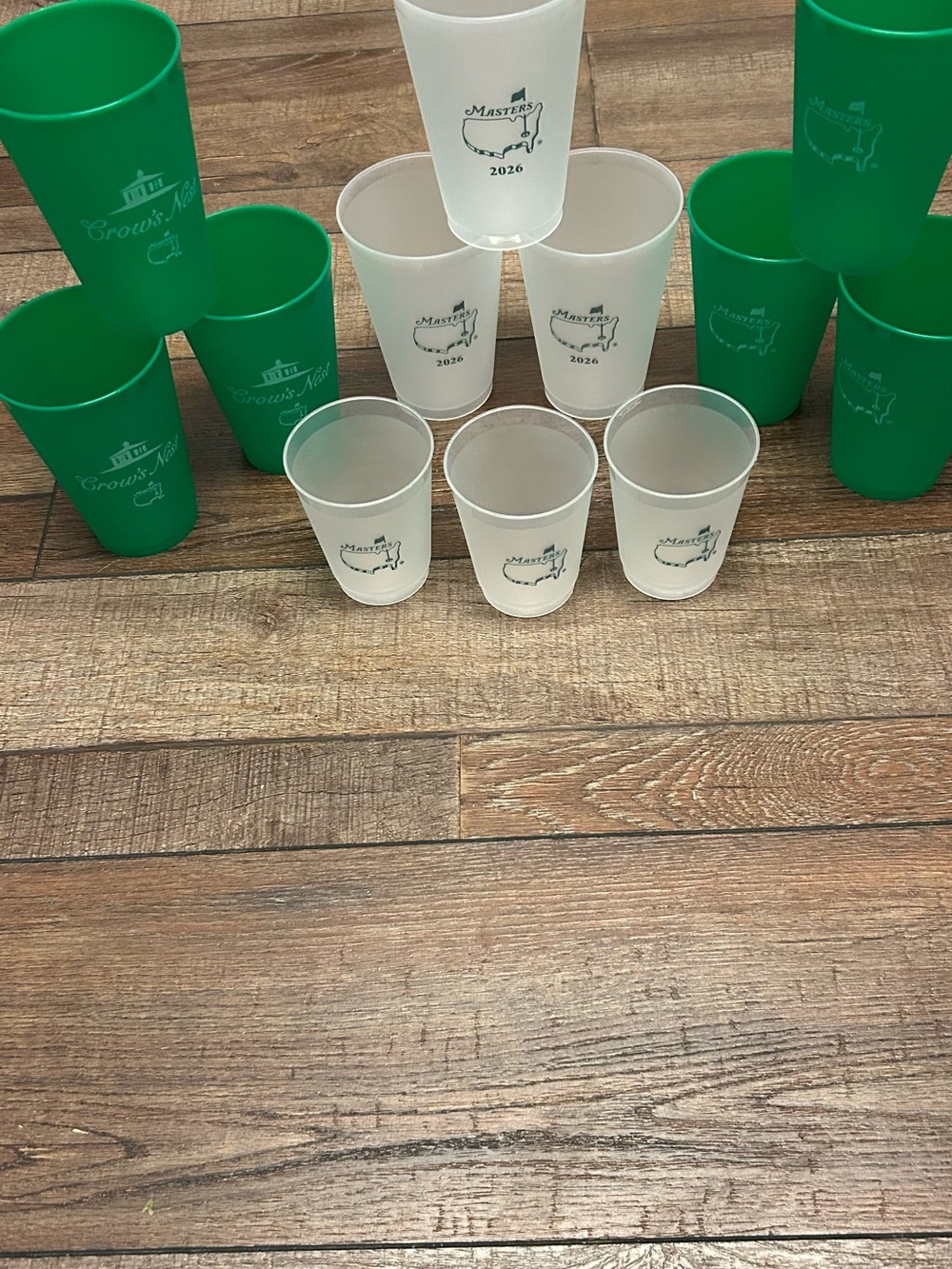 Masters Green (3) White Dated 2026 (3), wine (3) and Crow’s Nest (3) 12 total